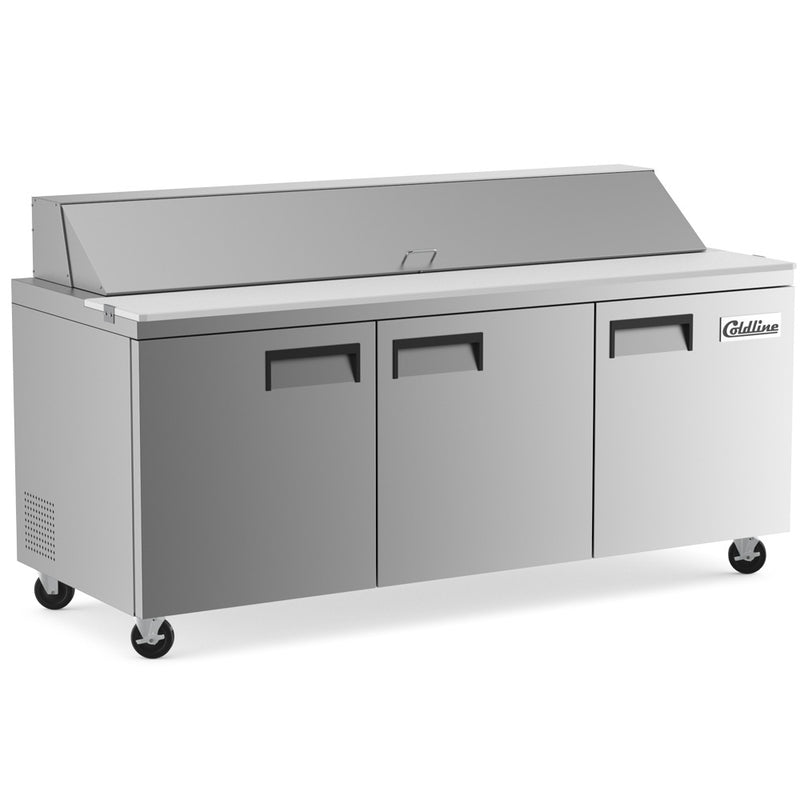 SP72 71" Bain Marie Sandwich Prep Refrigerator - 18 Pans