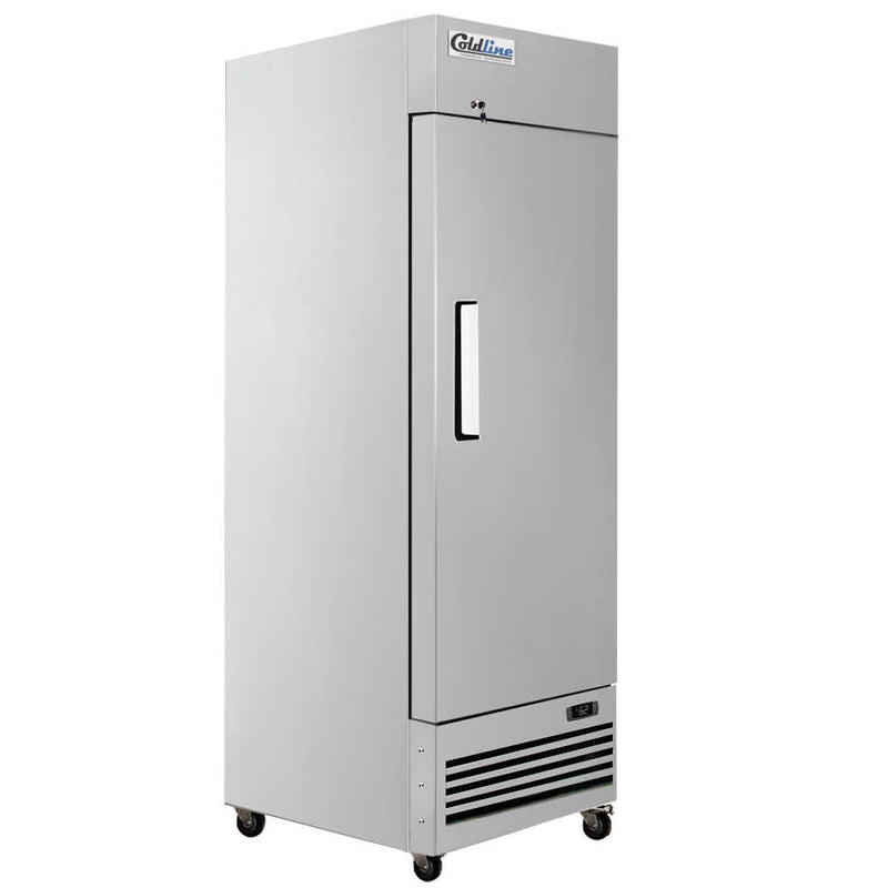 Coldline T-1RE 27" Solid Door Commercial Reach-In Refrigerator - Stainless Steel