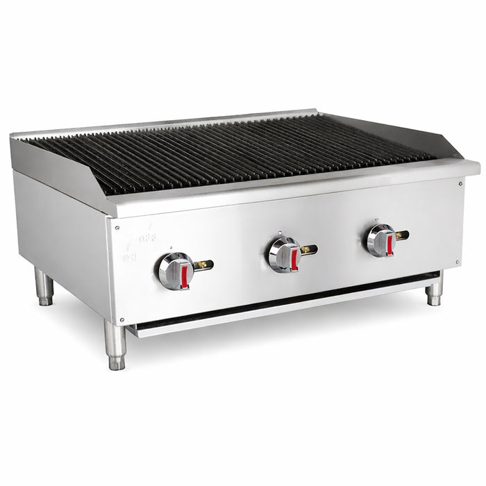 Prepline ENGC-36-N/L 36" Gas Countertop Radiant Charbroiler - 90,000 BTU