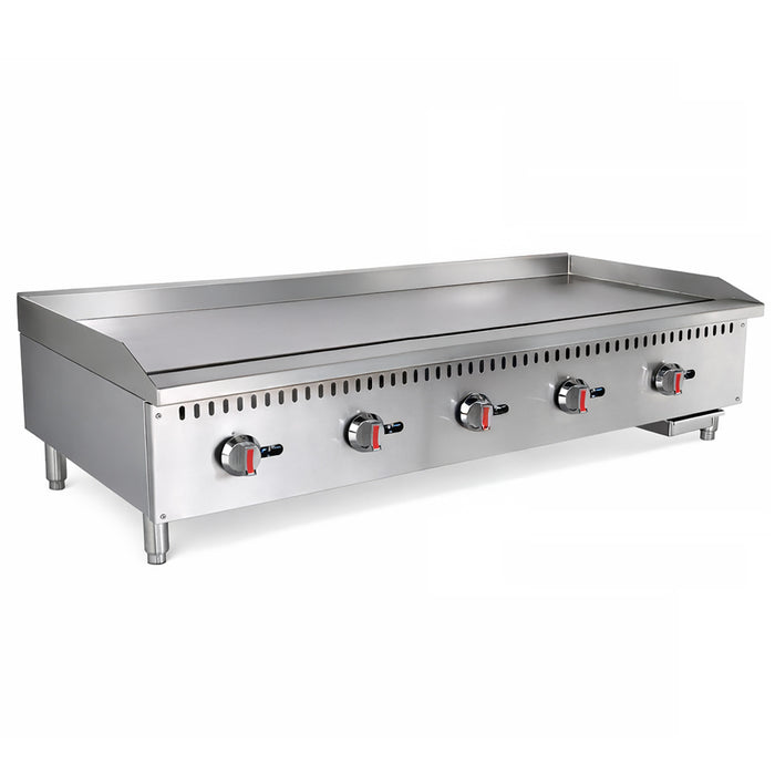 Prepline ENCTGM-60-N/L 60" Commercial Countertop Gas Griddle with Manual Controls - 150,000 BTU