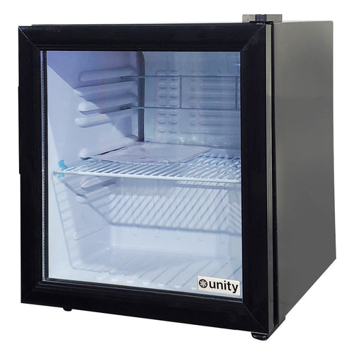 Unity U-CR1 17" Black Countertop Display Refrigerated Merchandiser - 1.8 cu ft.