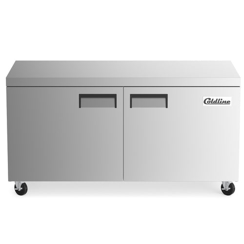UC-60F 60” Undercounter Work Top Freezer - 15 Cu. Ft.