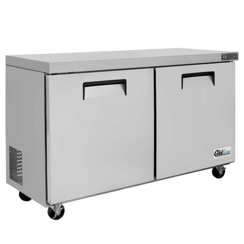 Coldline UCN-60R 60" Narrow Depth Undercounter Worktop Refrigerator