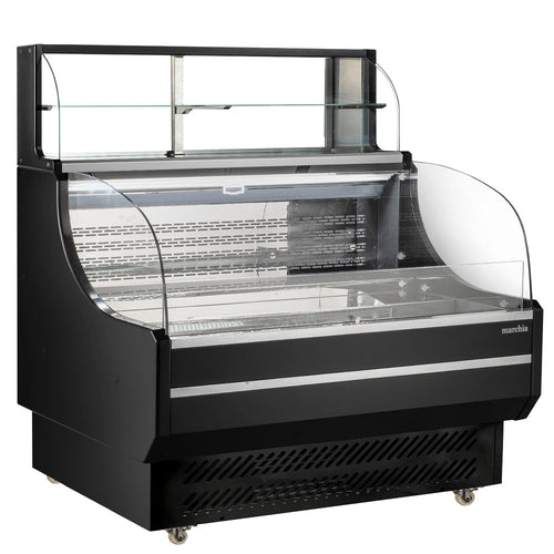 USTAR48 48" Black Low Profile Horizontal Display Case Merchandiser