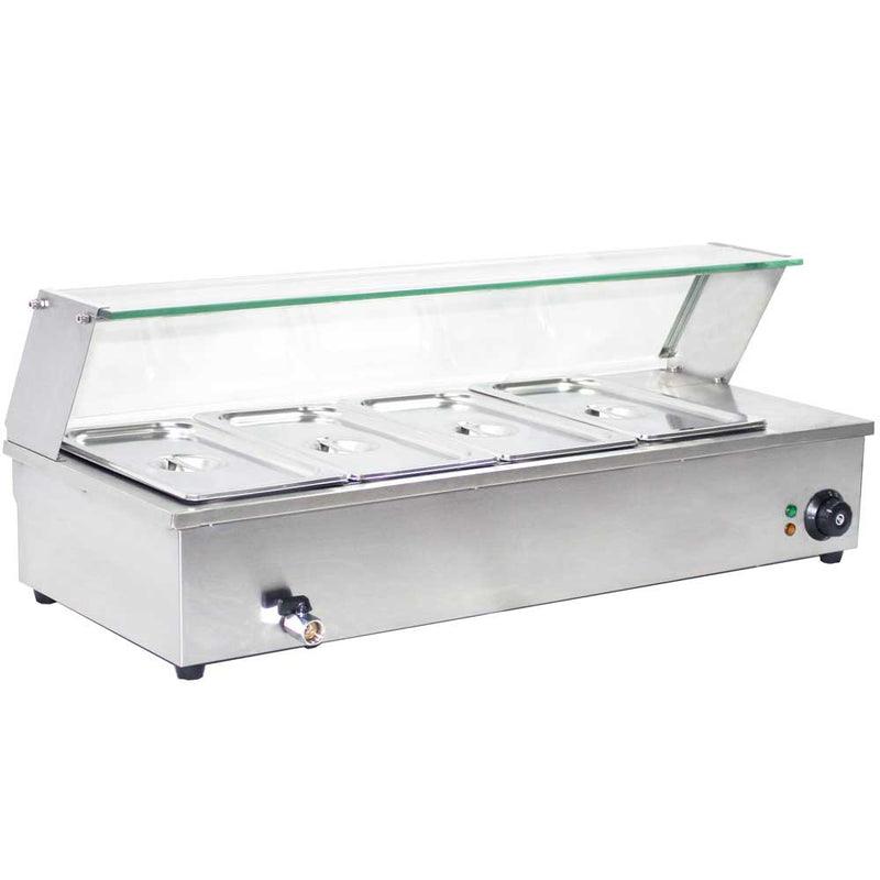 BM4 34" Countertop Steam Table 4-Pan Bain Marie Food Warmer