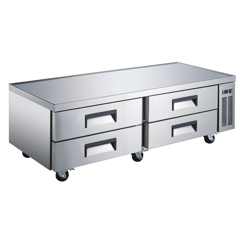 CB72 72" 4 Drawer Stainless Steel Refrigerated Chef Base