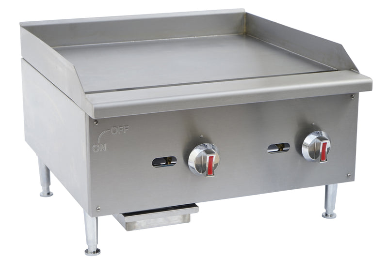 CGG-24M 24" Gas Countertop Griddle with Manual Controls - 60,000 BTU