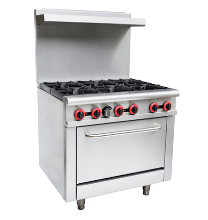 CR36-6-LP 36" 6 Burner Liquid Propane Range with Oven