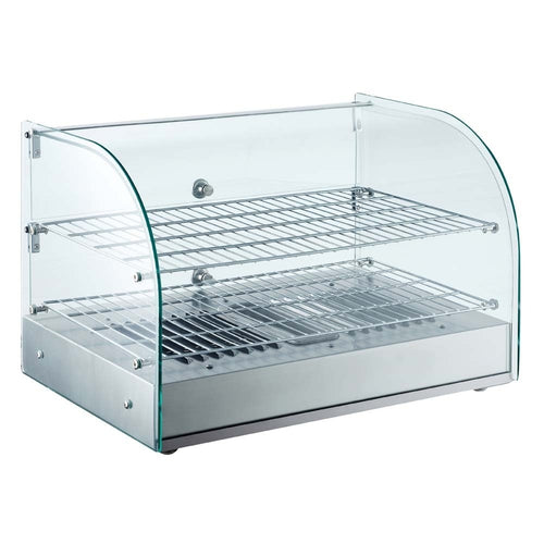 HCA45 22" Curved Glass Countertop Hot Food Warmer Display Case