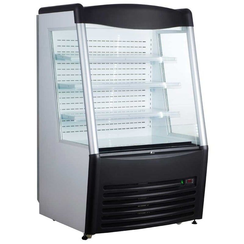 MDS390 36" Open Refrigerated Merchandiser Grab and Go Display Case - Black