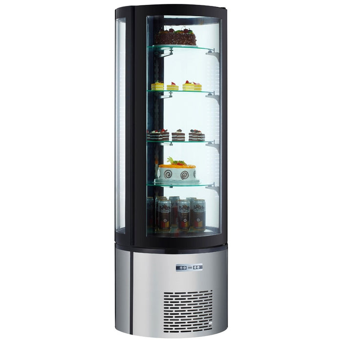 MVSR400 Refrigerated 69" Vertical Curved Glass Cake Display Case