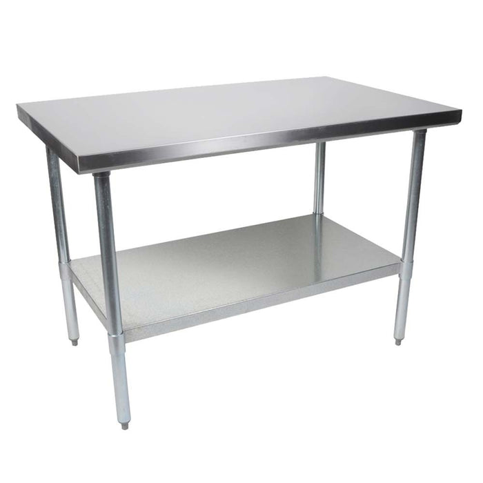 PWTG Series Stainless Steel Worktable with Galvanized Undershelf