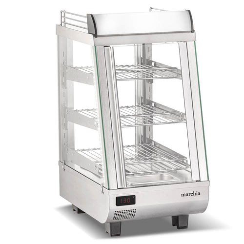 SHCC76 14" Heated Countertop Display Front and Rear Access Doors