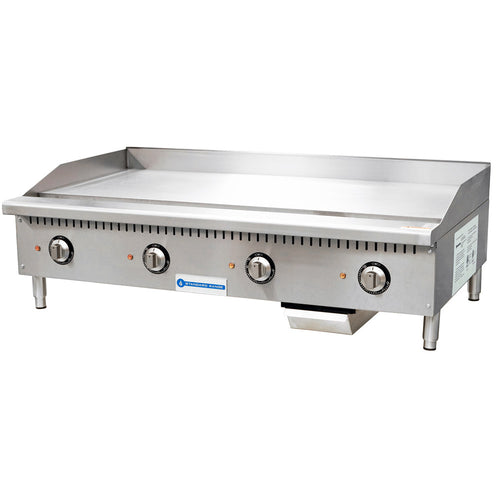 SR-EG48 48" Commercial Electric Thermostatic Countertop Griddle, 208-240V