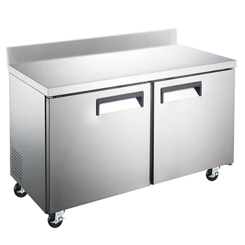 UC-48R-BS 48” Undercounter Work Top Refrigerator with 4” Backsplash