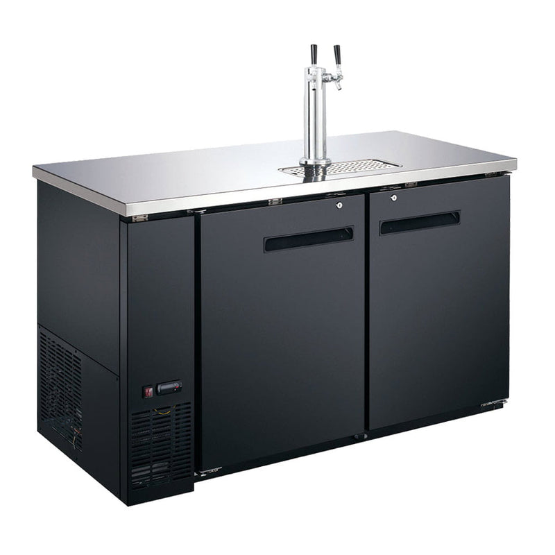 CDD-48 48″ Refrigerated Direct Draw Beer Dispenser with 1 Spout - 11.8 Cu. Ft.