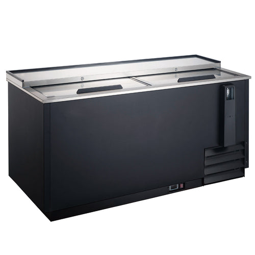 BBC-65 65" Horizontal Reach-In Black Bottle Cooler - 18 Cu. Ft.