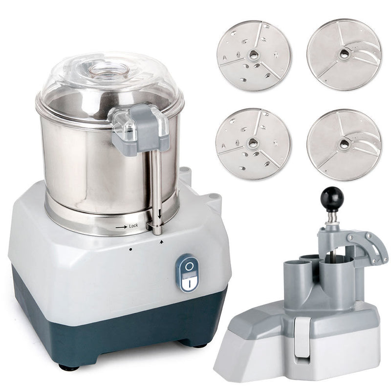PCFP-3B Combination Food Processor with 3 Qt Stainless Steel Bowl, Continuous Feed and 4 Discs - 1HP