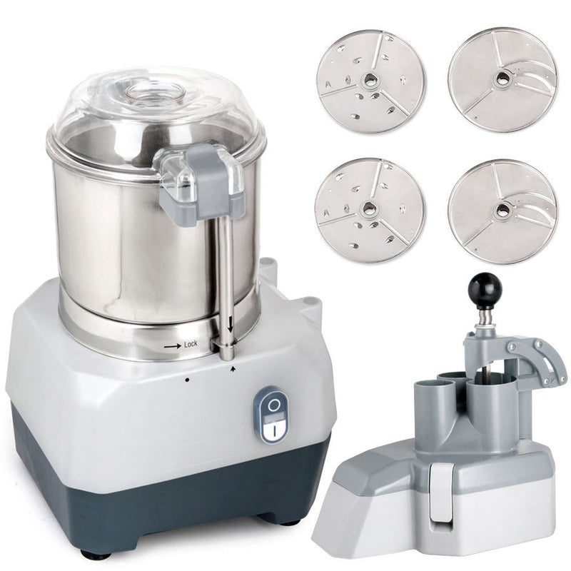 PCFP-5B Combination Food Processor with 5 Qt Stainless Steel Bowl, Continuous Feed and 4 Discs - 1HP