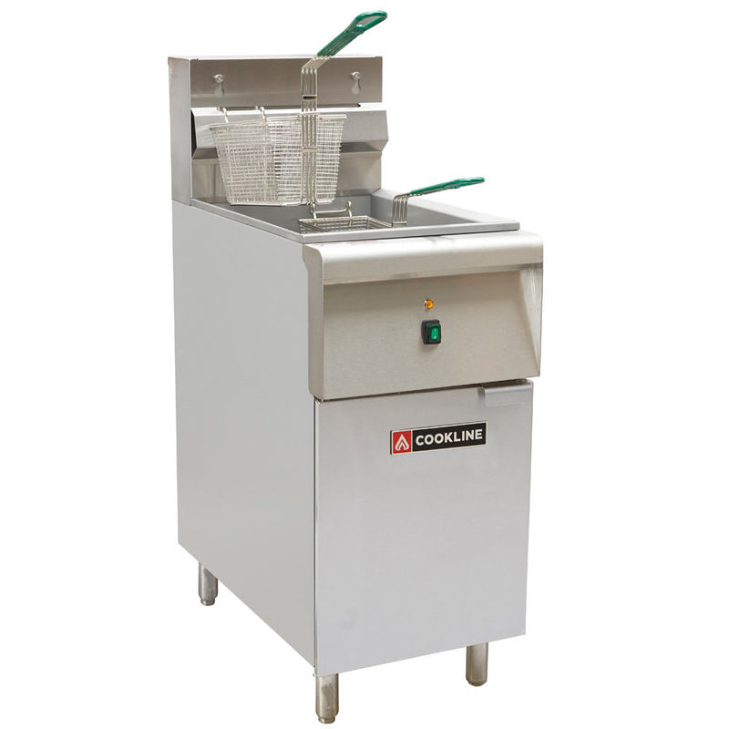 CF-40E 16" Electric 40 lb. Commercial Deep Fryer -208/240V