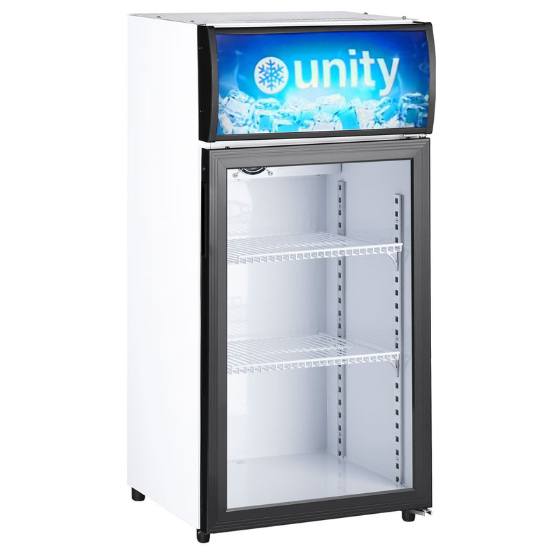 U-CR2 16" Countertop Swing Door Merchandising Refrigerator