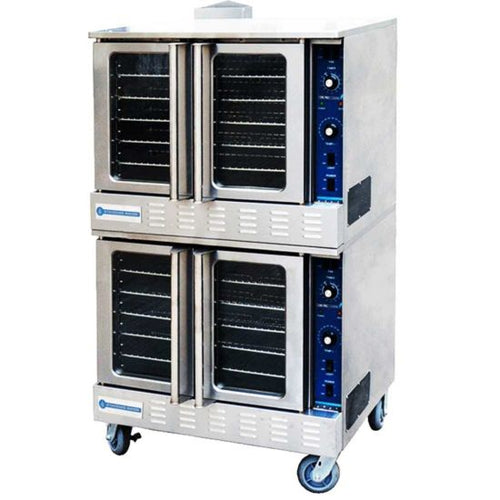 SR-COG-DBL Double Deck Full Size Gas Convection Oven - 108,000 BTU