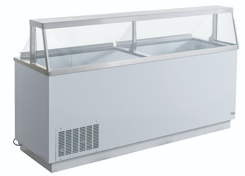 DIP-88 89" Ice Cream Dipping Cabinet Freezer | (16) Tub Capacity