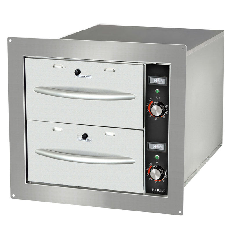 BDW2N Double Narrow Built-in Stainless Steel Drawer Warmer- 900W, 120V
