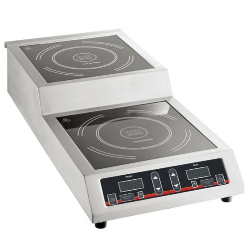 IC-3600S Double Countertop Step-Up Induction Range / Cooker - 208-240V, 3600W