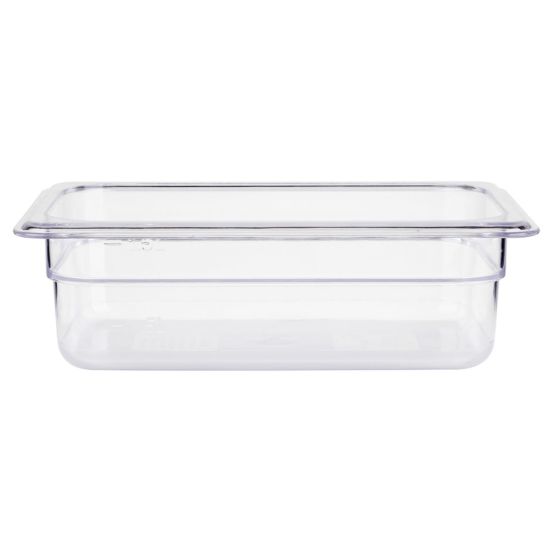 PPFP13-4 One-Third 1/3 Clear Polycarbonate Food Pan with 4" Depth