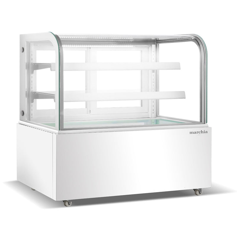 MB60-W 60" White Curved Glass Refrigerated Bakery Display Case
