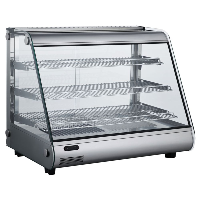 MHC121 27" Heated Slanted Glass Countertop Display Case
