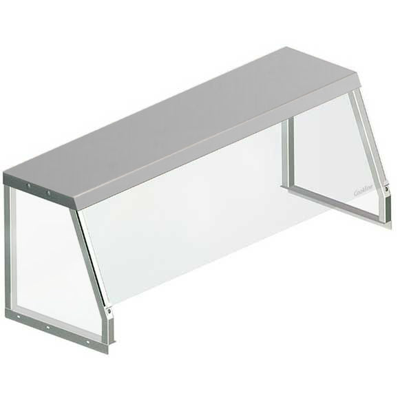 SG-1548 48" Angled Sneeze Guard for Steam Tables, Salad Bars