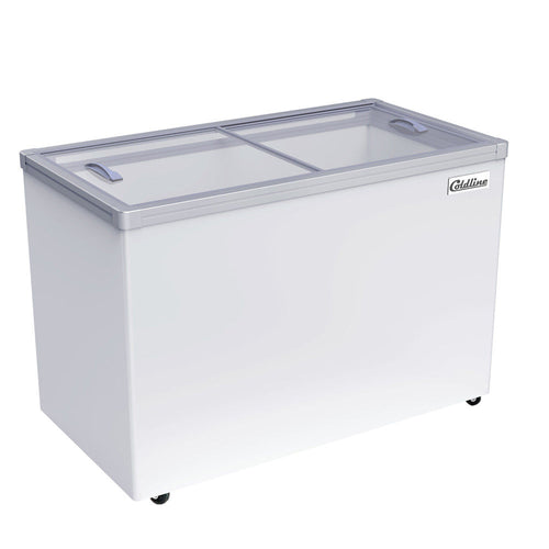 SD46 46" Glass Top Ice Cream Freezer - 11 Cu. Ft.