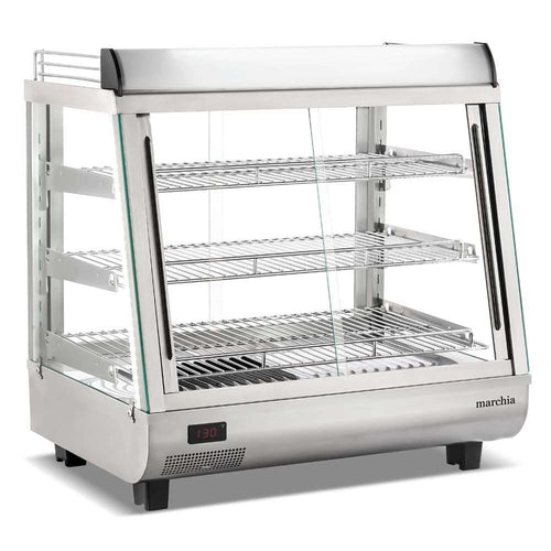 SHCC96 27" Heated Countertop Display Front and Rear Access Doors