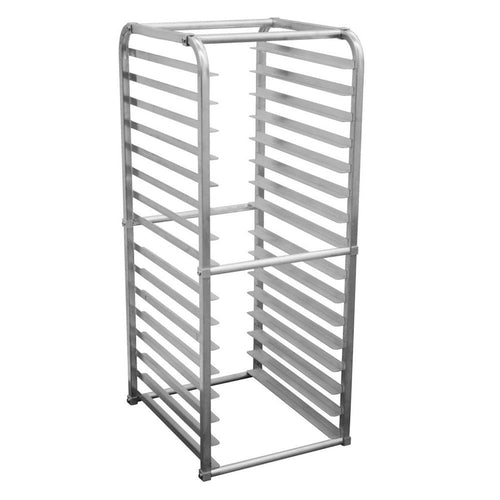 Prepline SPR-16-INS 16-Pan Full Size End Loading Insert Aluminum Sheet Pan Rack for Commercial Reach