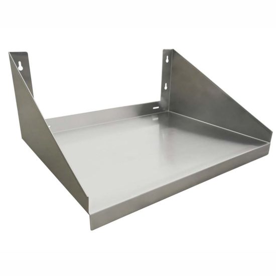 PWMS-1824 24"L x 18"D Stainless Steel Microwave Shelf